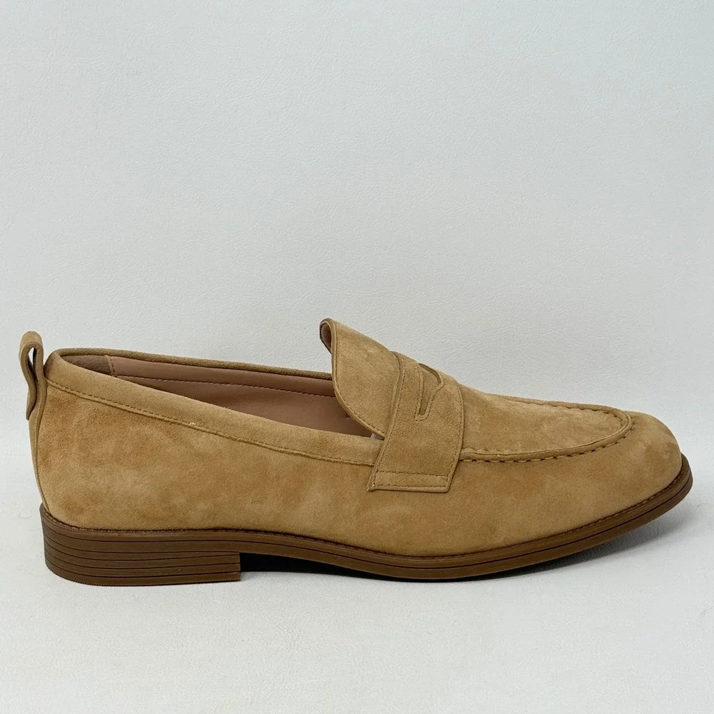 Cole Haan Stassi Biscuit Penny Loafer 9.5 Women Preppy Heritage Academia Suede